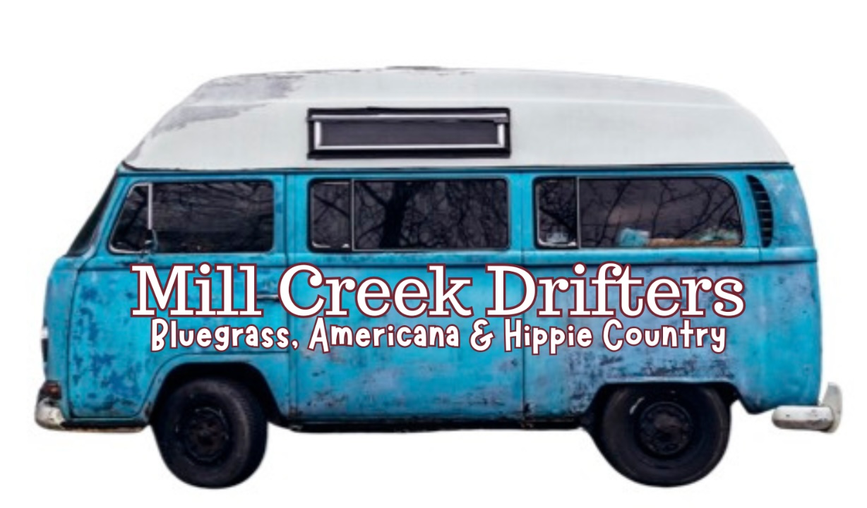 The Mill Creek Drifters blue VW bus
